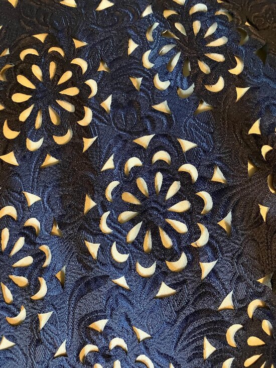 le chateau Dresses & Skirts - Gorgeous Lace Navy Halter Dress